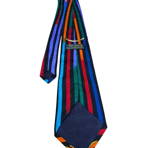 Rush Limbaugh NO BOUNDARIES COLLECTION Men Silk Necktie Bold Stripes Office